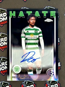 2024-25 Topps Chrome UCC - Reo Hatate /10 Autograph Black Topps Auto - Picture 1 of 6