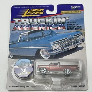 Johnny Lightning Truckin America 1959 El Camino Die cast Car #30 Red - Picture 1 of 6