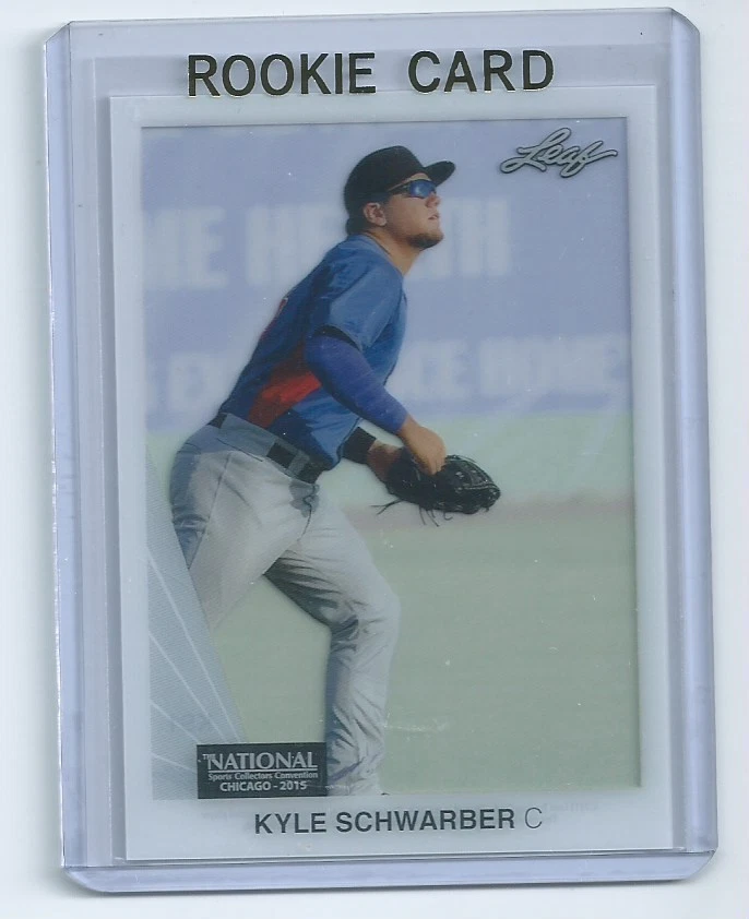 Kyle Schwarber 2015 Folha CHICAGO CONVENÇÃO NACIONAL ACETATO Cartão de Novato #ks1 - Imagem 1 de 1