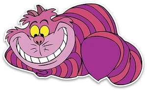 "Calcomanía pegatina de dibujos animados El gato de Cheshire Alicia en el país de las maravillas 5""x3" - Imagen 1 de 1