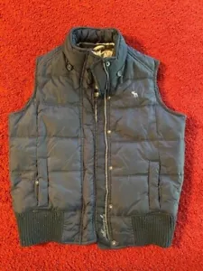 "Chaleco de plumón Abercrombie and Fitch ""Auténtico vintage"" pequeño - MALA CREMALLERA - Imagen 1 de 9