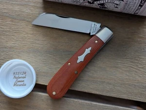 GEC Great Eastern Cutlery #93 Tidioute Ramfoot 933124 Natural Linen Micarta - Picture 1 of 10