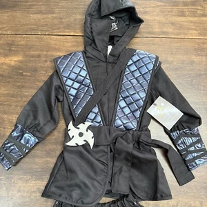 POTTERY BARN KINDER NINJA LEUCHTEN IM DUNKELN HALLOWEEN KOSTÜM GRÖSSE 3T - Bild 1 von 8