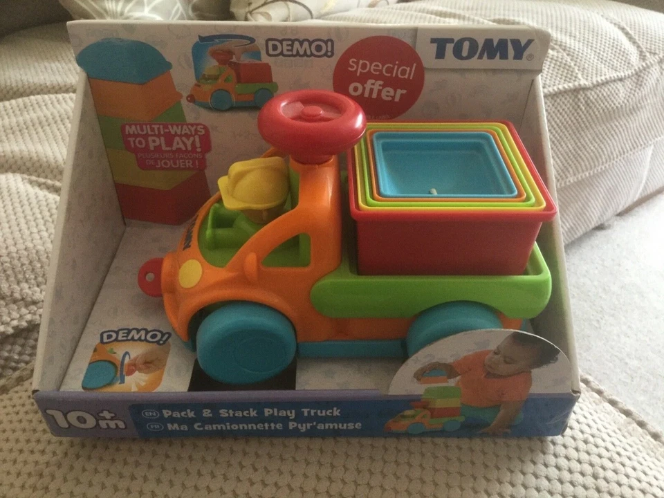 TOMY PACK & STACK PLAY TRUCK 10m+  - Image 1 of 1