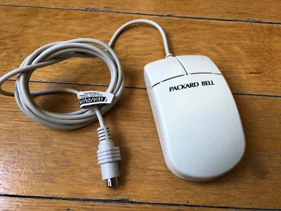 Packard Bell Vintage Maus PS/2 sehr guter Zustand getestet und voll funktionsfähig - Bild 1 von 4
