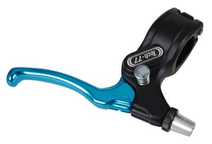 Dia-Compe Tech 77 LOCKING BMX RIGHT HAND brake lever BLACK BRIGHT DIP BLUE - Picture 1 of 1