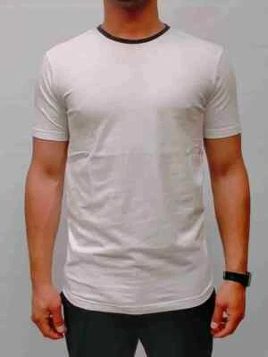 T-SHIRT €62,00-30% DANIELE ALESSANDRINI UOMO M7571E643NO4202 BIANCO - Immagine 1 di 3
