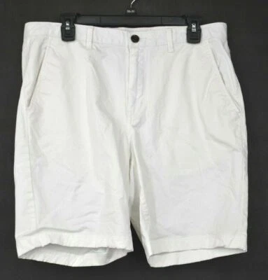 Shorts chino casual Michael Kors feminino branco frente plana elástico ajuste confortável 32 - Imagem 1 de 4