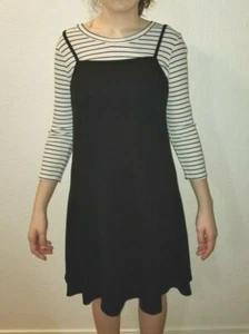 Cute Girl's  XHILARATION Size XL 14-16 Knit Dress Look of 2 Piece - Picture 1 of 10