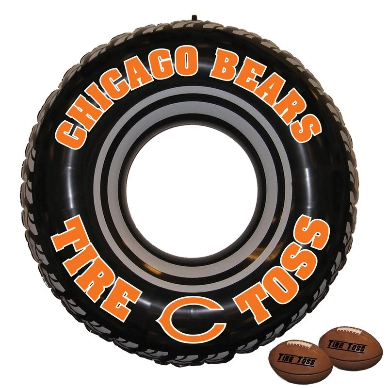 NFL Chicago Bears Licencia Inflable Juego de Lanzamiento de Neumáticos Fremont Die NUEVO Puerta Trasera Foto 1 de 1