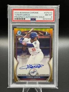 2023 Bowman Chrome Yunior Garcia 1st Bowman Gold Auto /50 #CPA-YG Dodger - Bild 1 von 2