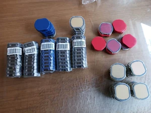 Traxx 7/9130 ink Pads 80 Copies Stock RED BLACK BLUE GREEN Rubber Stamps ROUNDED - Picture 1 of 11