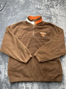 Cleveland Browns offizielle Herren Fleecejacke Pullover 1/4 Reißverschluss Large 1999 - Bild 1 von 5