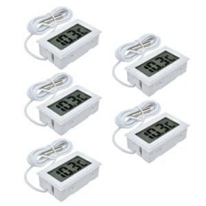 5 pezzi termometro digitale incorporato LCD misuratore di temperatura misuratore -20 °C ~ 110 °C US - Foto 1 di 9