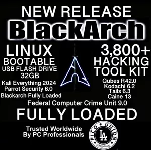 BlackArch Linux Bootable Live USB Penetration Testing - Picture 1 of 1