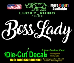 Boss Lady Power Fem Girl Woman Car Window Vinyl Decal Sticker - Bild 1 von 3