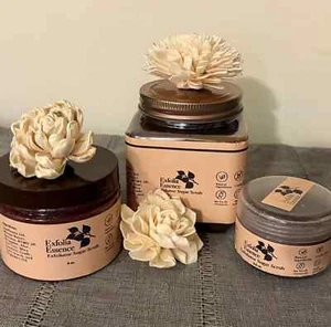 Exfolia Essence Luxury Artisan Handcrafted Sugar Scrub - Picture 1 of 3