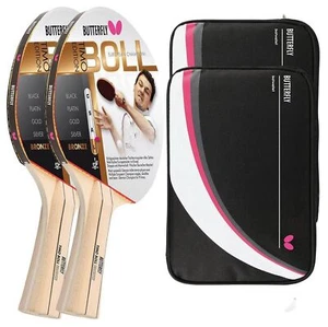 2 x Timo Boll Bronze 85010 Tischtennisschläger + 2 x Tischtennishülle DC II - Bild 1 von 4