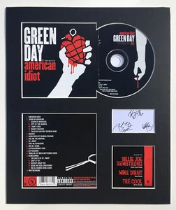 GREEN DAY - Signed Autographed - AMERICAN IDIOT - Album Display - Picture 1 of 1