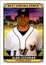 2019 West Virginia Power Choice #32 Alon Leichman Pitching Coach Israel Card