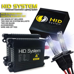 HID System 55W Xenon Conversion Kit for Mercedes-Benz H1 H3 H4 H7 H11 9004 9006 - Picture 1 of 12