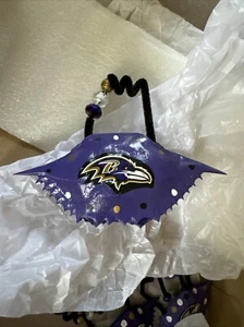 Baltimore Ravens Handmade Crab Shell Ornament hand-painted Christmas - Picture 1 of 3