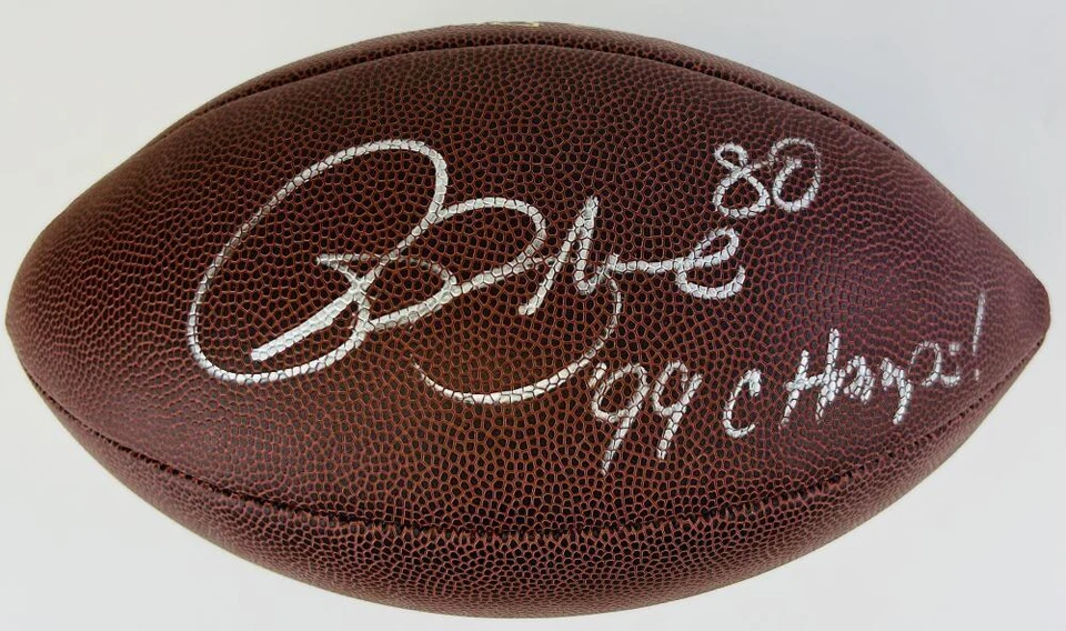 伊萨克·布鲁斯签名 NFL 足球圣路易斯公羊队 1999 年超级碗亲笔签名 J1 — 第 1/1 张图片