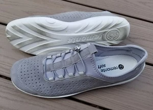 REMONTE R3500 Grey Perforated Suede Slip-On Fashion Shoes EU 45 Men's 11.5-12 - Picture 1 of 12