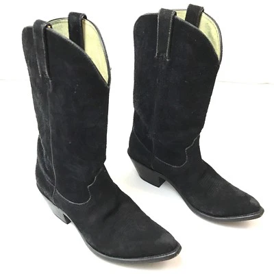 Durango 靴子女式黑色麂皮绒 7.5 米 — 第 1/4 张图片