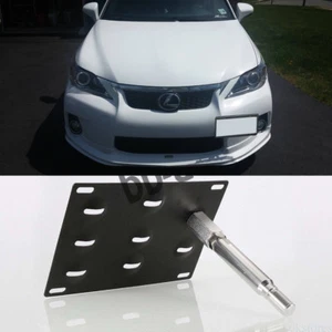 For 11-Up Lexus CT200H Front Tow Hook Hole License Plate Relocator Mount Bracket - Picture 1 of 5