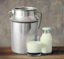 Milchkanne aus rostfreiem Edelstahl 7,5L Transportkanne Milchbehälter Milchkrug