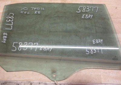 BMW 740I 1998-2001 BMW 750I lado del pasajero puerta trasera derecha ventana de vidrio OEM Foto 1 de 4