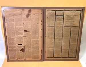 Original Januar 1800 Zeitung, Ulster County Gazette, Tod von George Washington - Bild 1 von 18