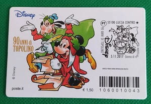 Tessera Filatelica Italia 90 ANNI DI TOPOLINO DISNEY come foto - Foto 1 di 2
