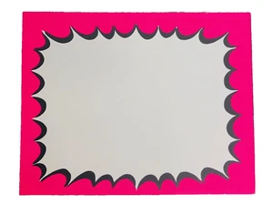 Neonrosa Starburst Display Verkaufspreisschilder - 7"" x 5,5"" - 50 Stck. - Bild 1 von 1