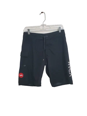 Bermudas negras RVCA no elásticas con cierre de cordón. Hombre Talla 28.  Foto 1 de 4
