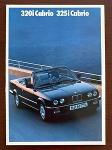 Prospekt / brochure BMW 320i Cabrio & 325i Cabrio E30 MY 1988 - Bild 1 von 13