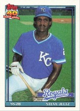 1991 Topps Baseball Steve Jeltz Kansas City Royals #507