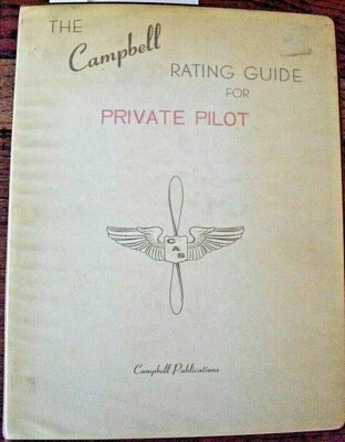 De colección 1961-4 The Campbell Clasificación 3 Guías para Piloto Privado Manual Examen 12 Mapa Foto 1 de 4