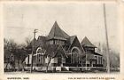 F50/ Superior Nebraska Postcard 1908 Church Building
