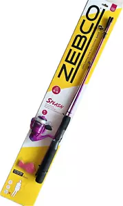 Zebco Splash Jr Spinning Combo 4 Ft 2-Piece Rod size 20 2 Bearing Reel Purple - Picture 1 of 6