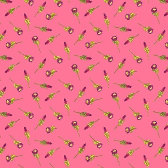 Windham Happy Chances by Laura Heine 52696 10 Pink Single Stems  Cotton Foto 1 de 1