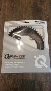 ROTOR 1x 54T Aero Q-Ring Oval BCD 110 x 4 54 Road Time Trial Triathlon TT - NEW - Picture 1 of 5