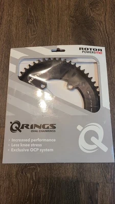 ROTOR 1x 54T Aero Q-Ring Oval BCD 110 x 4 54 Road Time Trial Triathlon TT - NEW - Image 1 of 4