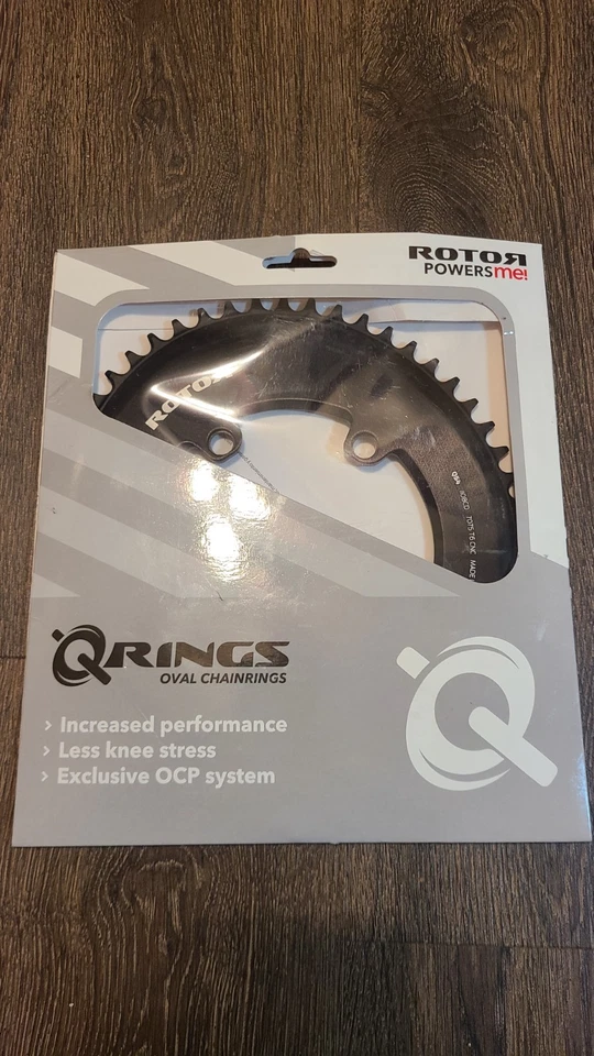 ROTOR 1x 54T Aero Q-Ring Oval BCD 110 x 4 54 Road Time Trial Triathlon TT - NEW - Image 1 of 4