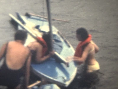 Carrete de película casera súper 8 mm campamento de verano béisbol deportes vela niños Foto 1 de 4