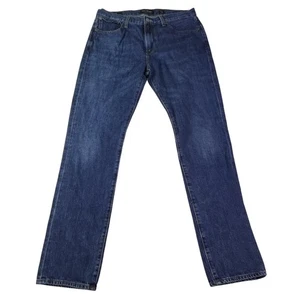 Lucky Brand Jeans Mens 31x32 Blue 121 Slim Straight Leg 5 Pocket Zip Fly Denim - Picture 1 of 9