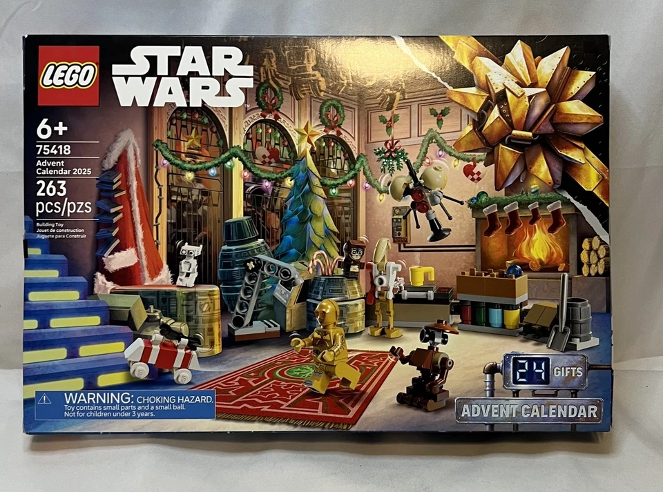 LEGO Star Wars: Advent Calendar 75395) 24 Gifts Building Toy 2025 Mini  Fig - Image 1 of 4
