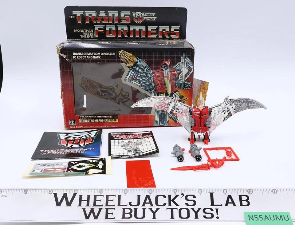 Swoop 100% Complete W/BOX 1985 Vintage Hasbro G1 Transformers Action Figure - Image 1 of 4