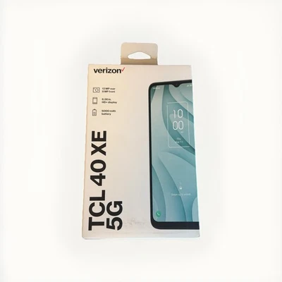 TCL 40 XE 5G 64GB Starlight Black Prepaid Verizon Locked 2023 Smartphone NEW NIB - Image 1 of 2